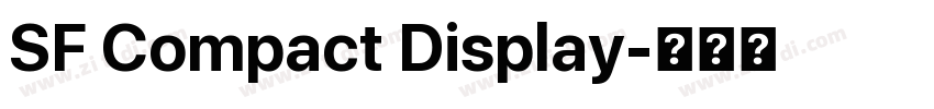 SF Compact Display字体转换